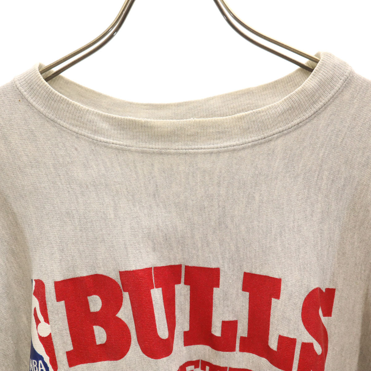 Champion チャンピオン 90s USA製 オールド 刺繍タグ BULLS 長袖 リバースウィーブ スウェット トレーナー XL グレー メンズ