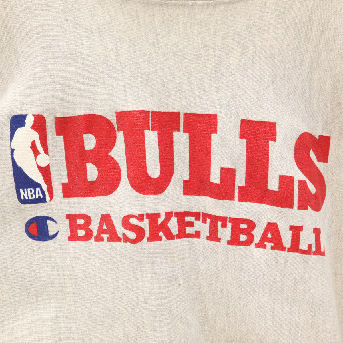 Champion チャンピオン 90s USA製 オールド 刺繍タグ BULLS 長袖 リバースウィーブ スウェット トレーナー XL グレー メンズ