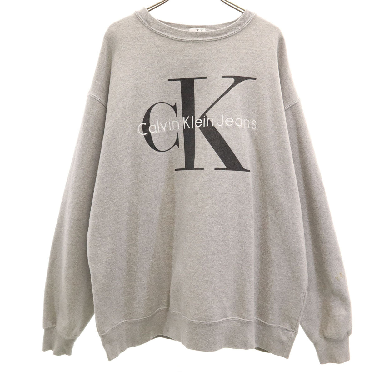 Calvin klein Jeans カルバンクラインジーンズ 90s カナダ製 オールド 長袖 スウェット トレーナー M グレー メンズ