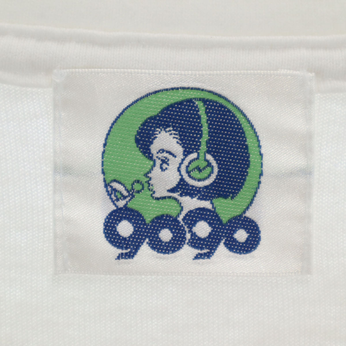 9090 ナインティナインティ バックプリント 長袖 Tシャツ M ホワイト ロンT メンズ