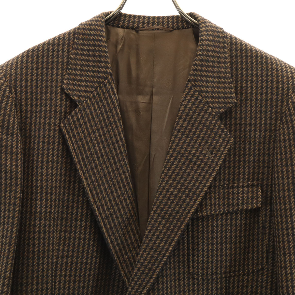 Christian Dior MONSIEUR クリスチャンディオール ムッシュ 90s オールド 総柄 テーラードジャケット 100-94-170 ブラウン系 メンズ