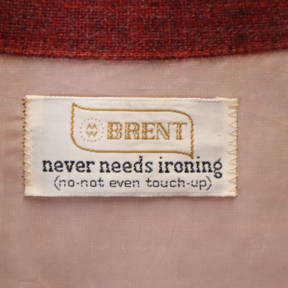 BRENT ブレント 60s 70s ヴィンテージ 長袖 ネルシャツ L レッド メンズ