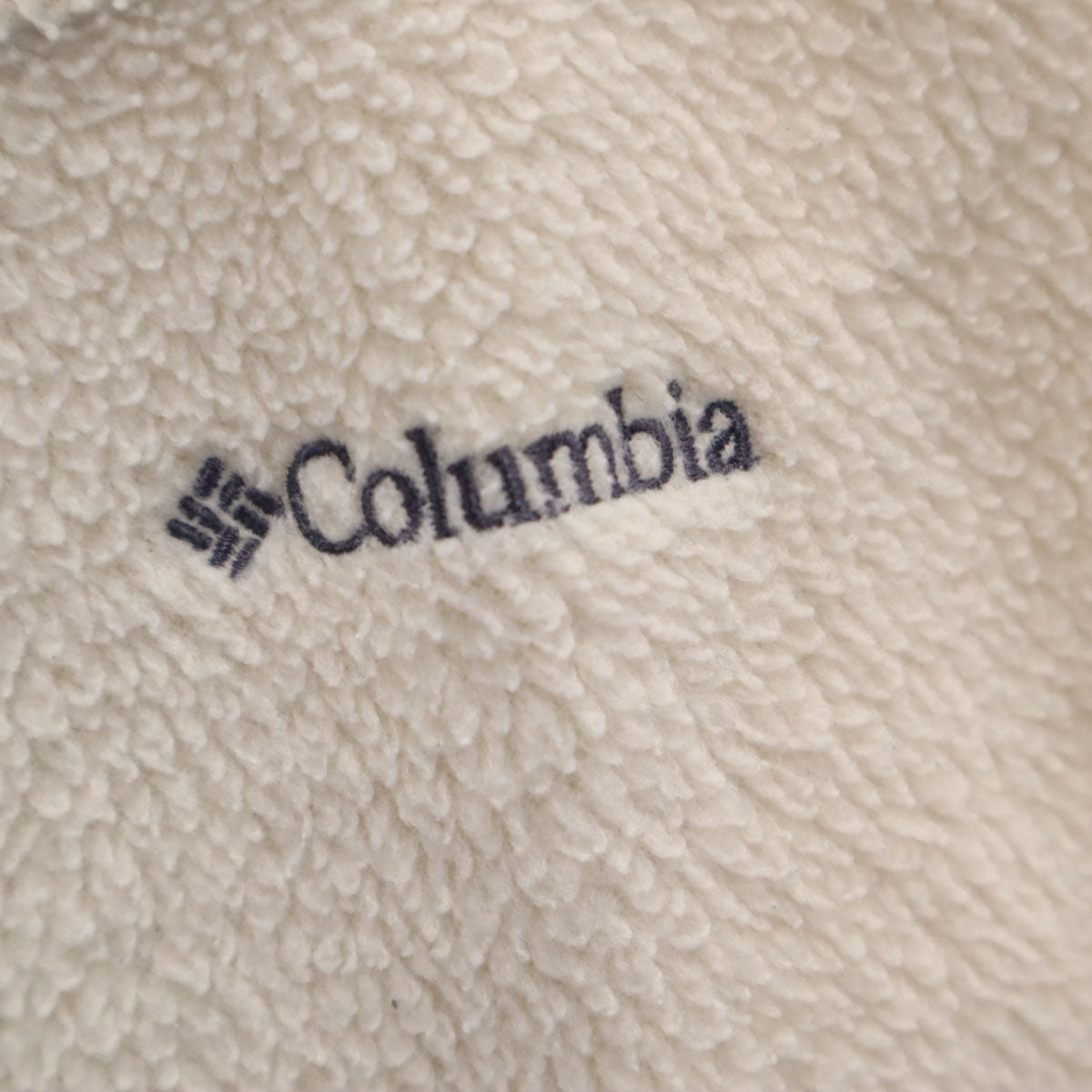 Columbia コロンビア ハーフジップ フリースジャケット L アイボリー メンズ