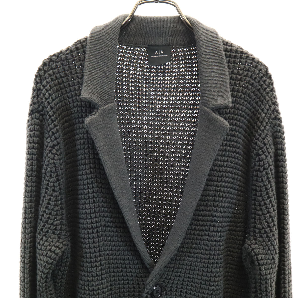 ARMANI EXCHANGE アルマーニエクスチェンジ 長袖 ニットカーディガン M グレー メンズ