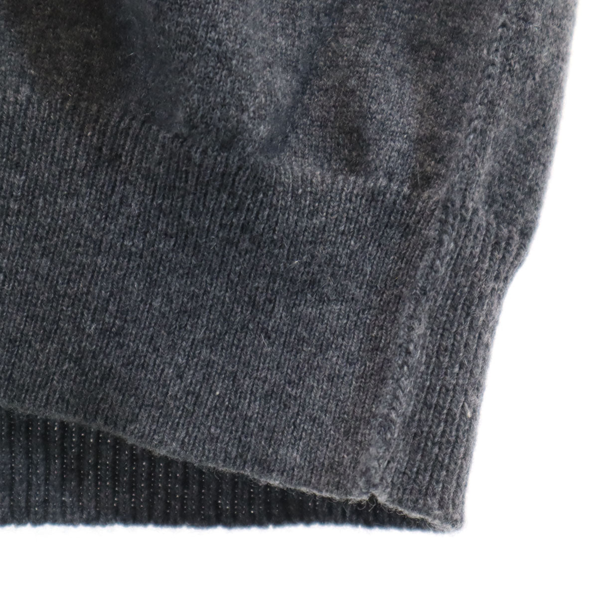 美品 Maison Margiela メゾンマルジェラ イタリア製 4 14 カシミヤ100% 長袖 Vネック ニットカーディガン M グレー ユニセックス メンズ