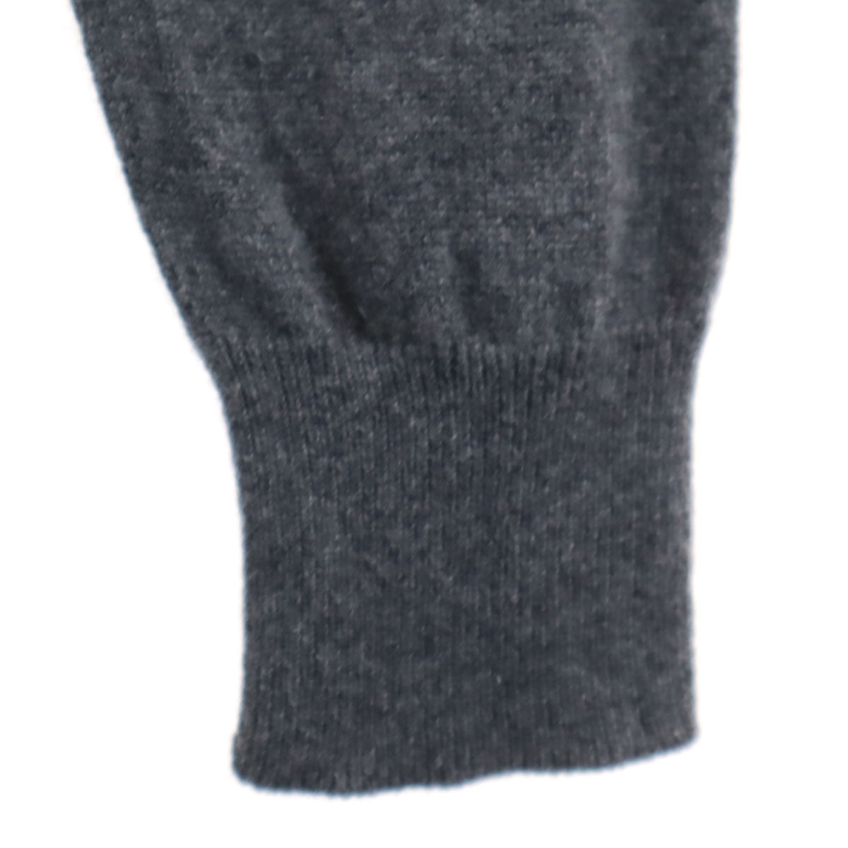 美品 Maison Margiela メゾンマルジェラ イタリア製 4 14 カシミヤ100% 長袖 Vネック ニットカーディガン M グレー ユニセックス メンズ