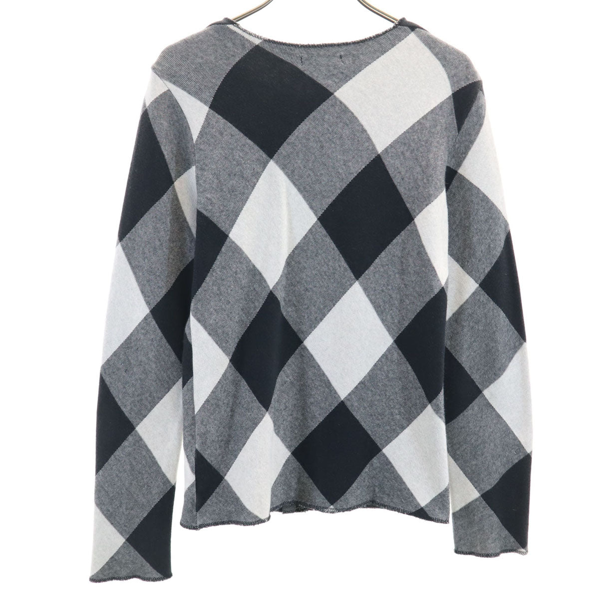 tricot COMME des GARCONS トリココムデギャルソン 1998年 90s 日本製 オールド ダイヤ柄 長袖 ニットカーディガン グレー レディース