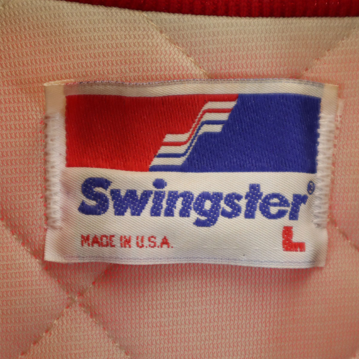 Swingster スウィングスター 80s 90s USA製 オールド NBA シカゴブルズ ジャケット L レッド CHICAGO BULLS メンズ