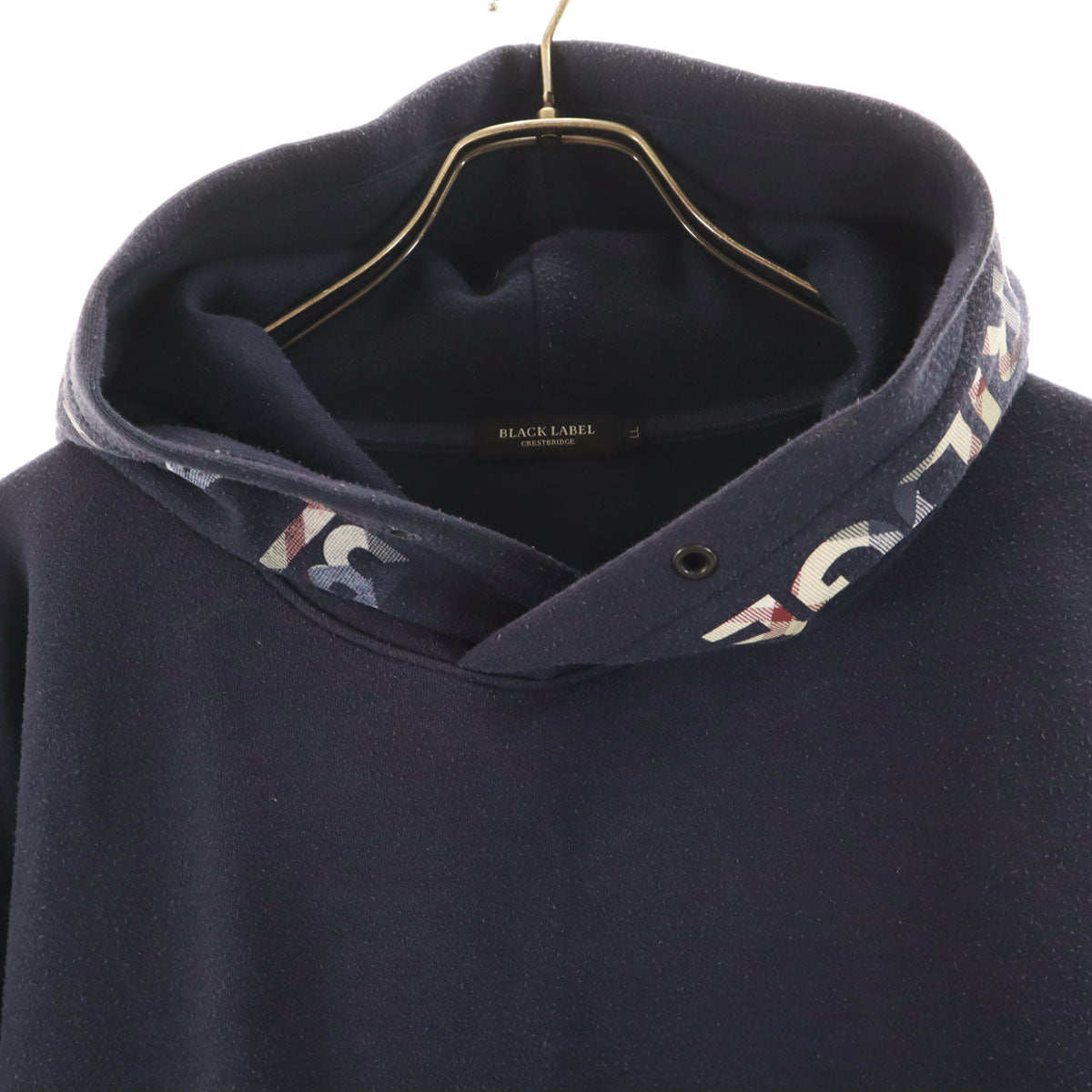 BLACK LABEL CRESTBRIDGE ブラックレーベルクレストブリッジ 長袖 スウェットパーカー LL ネイビー メンズ