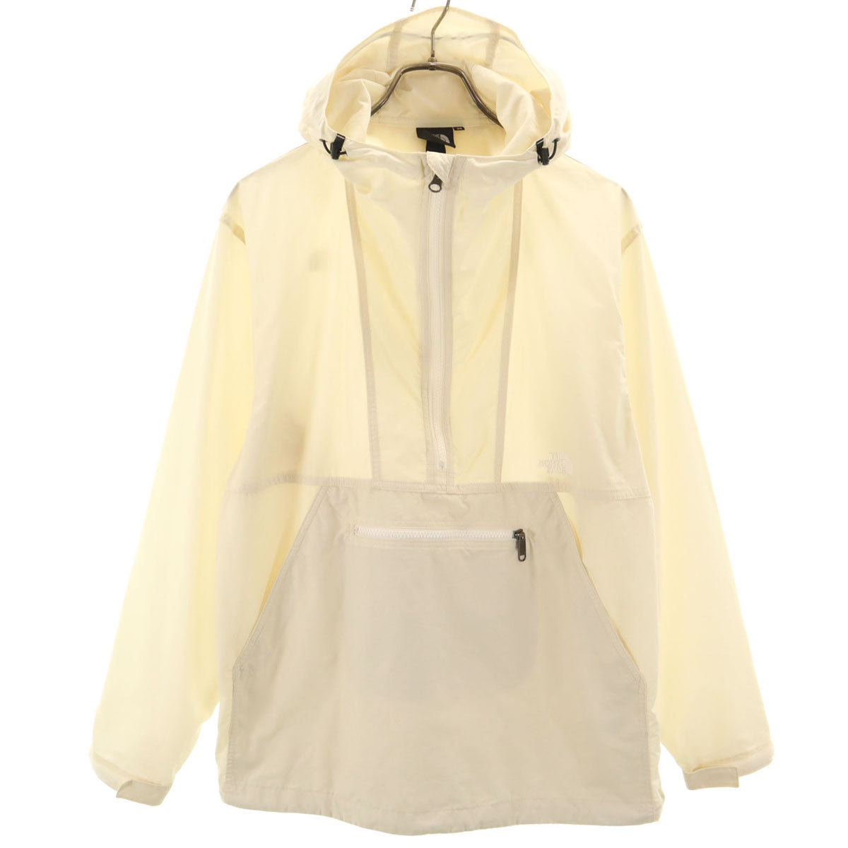 THE NORTH FACE ノースフェイス コンパクト アノラックパーカー M 生成り NP21735 アウトドア 収納袋付き メンズ