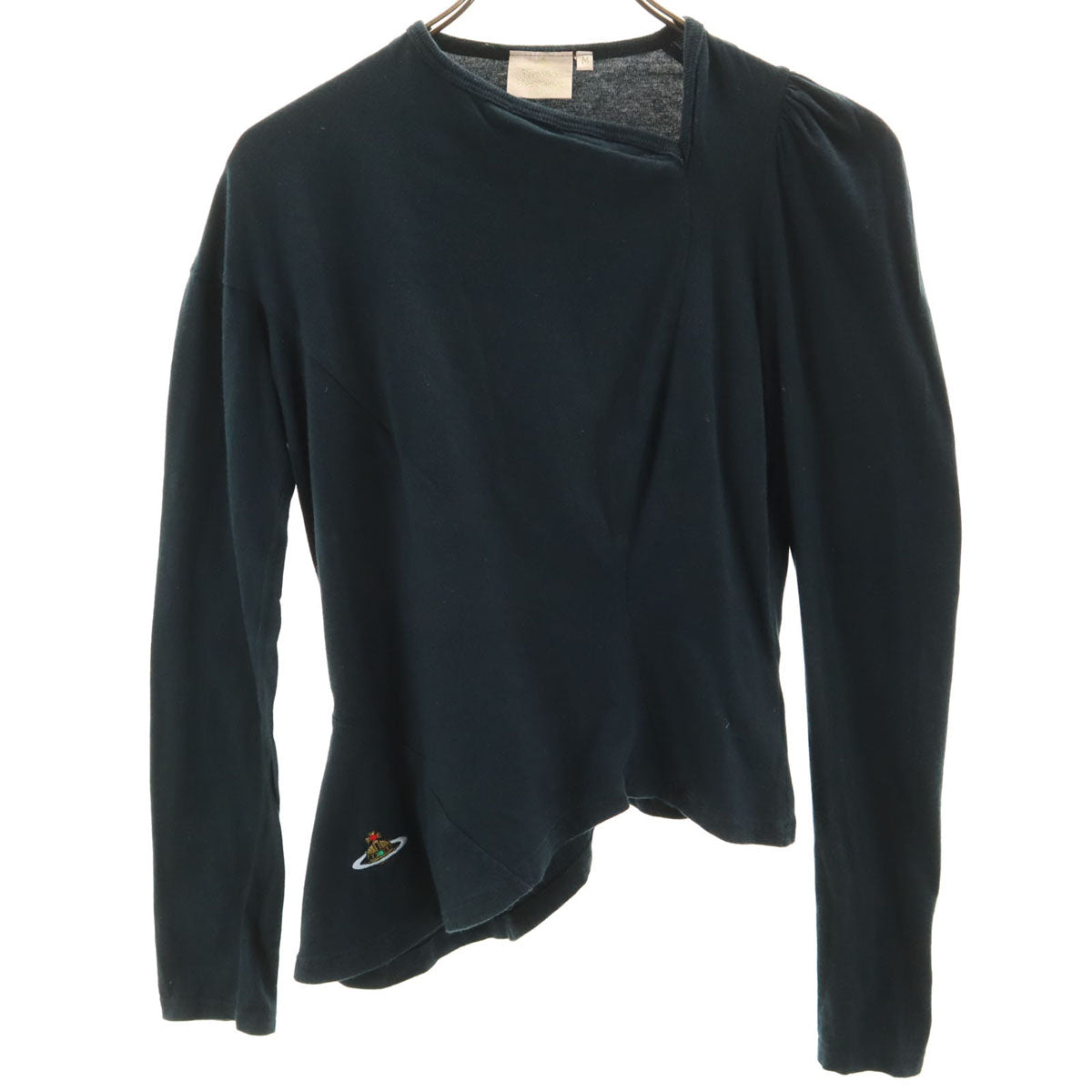 Vivienne Westwood ヴィヴィアンウエストウッド イギリス製 長袖 アシメ カットソー M ブラック系 レディース