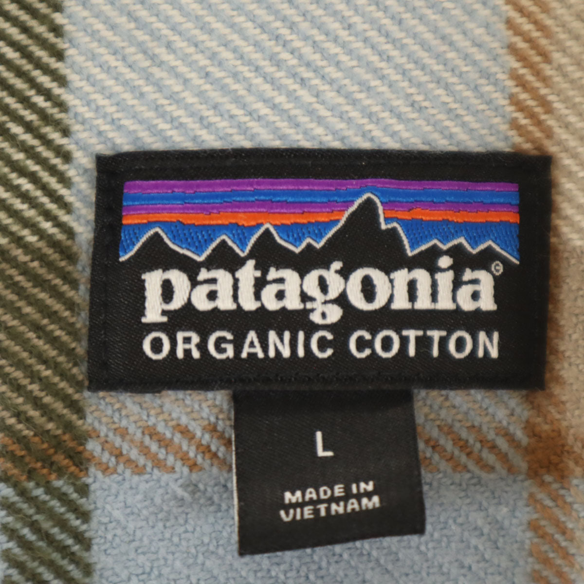 patagonia パタゴニア チェック柄 長袖 フィヨルド ネルシャツ L アイボリー 42401FA24 アウトドア メンズ
