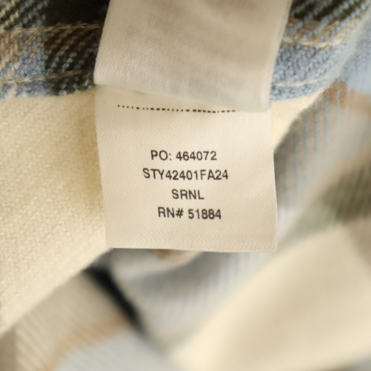 patagonia パタゴニア チェック柄 長袖 フィヨルド ネルシャツ L アイボリー 42401FA24 アウトドア メンズ