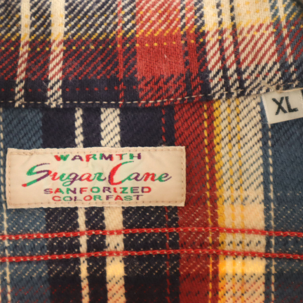 SUGAR CANE シュガーケーン 日本製 チェック柄 長袖 フィクション ロマンス ワークシャツ XL マルチ SC26661 東洋エンタープライズ メンズ