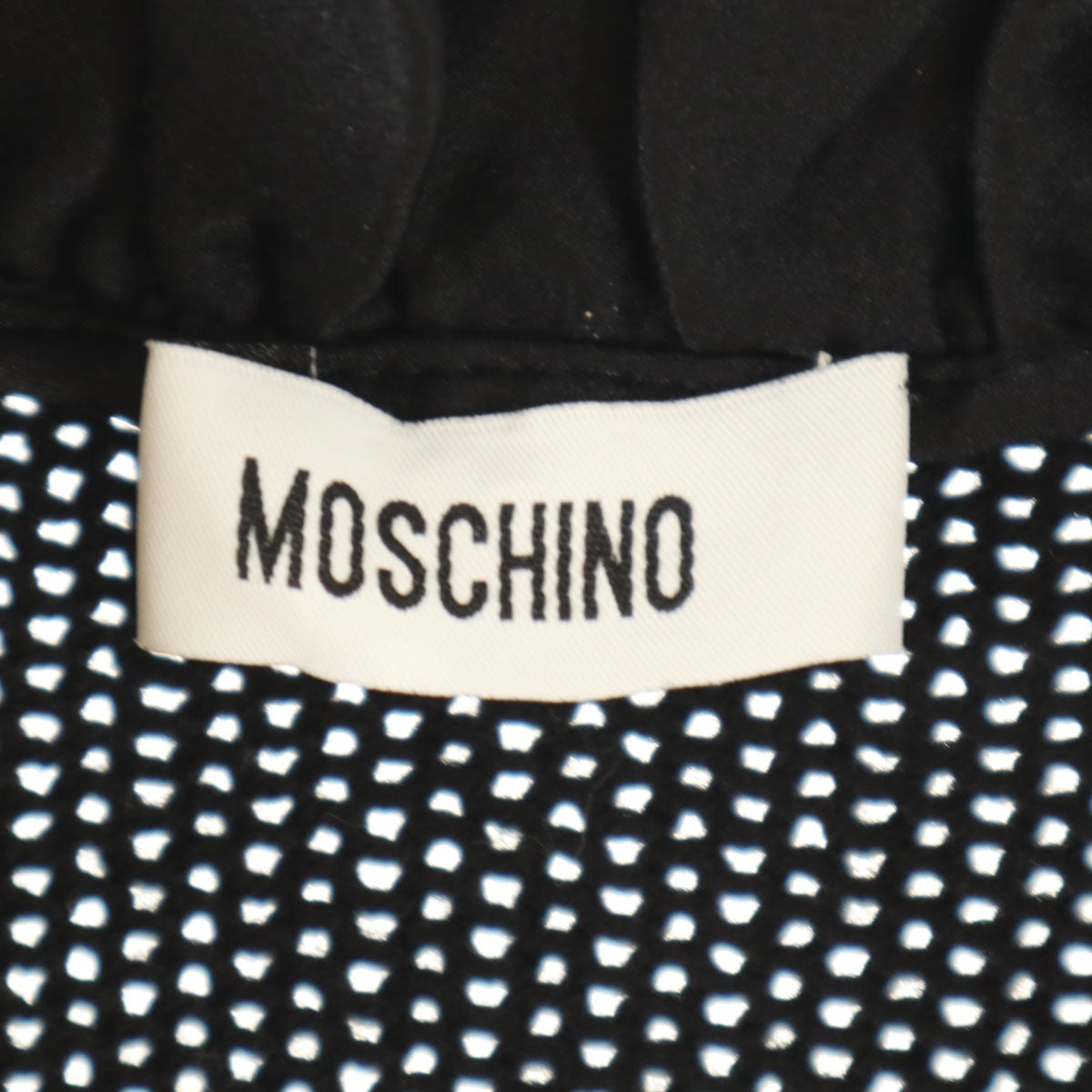 MOSCHINO モスキーノ イタリア製 長袖 Vネック ニットカーディガン 38 ブラック レディース