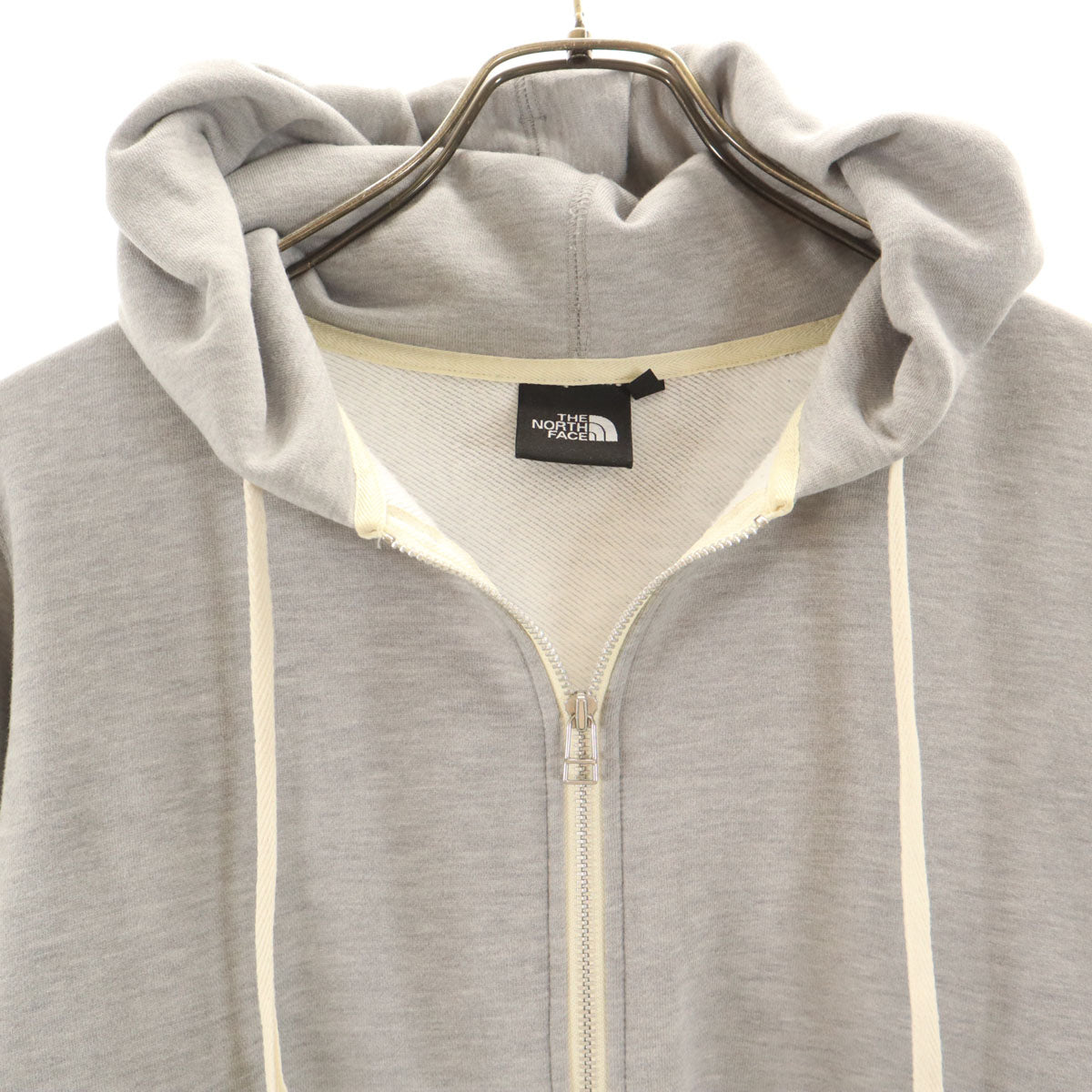 THE NORTH FACE ノースフェイス 長袖 コーデュラ スウェット ジップパーカー M グレー NT11753 アウトドア メンズ