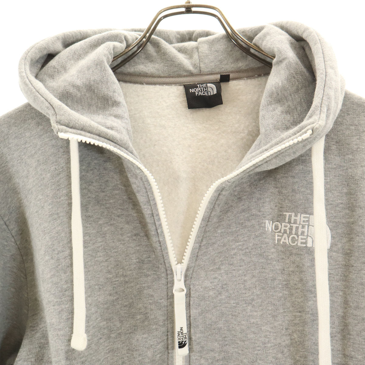 THE NORTH FACE ノースフェイス 長袖 リアビュー スウェット ジップパーカー M グレー NT11530 アウトドア 裏起毛 メンズ