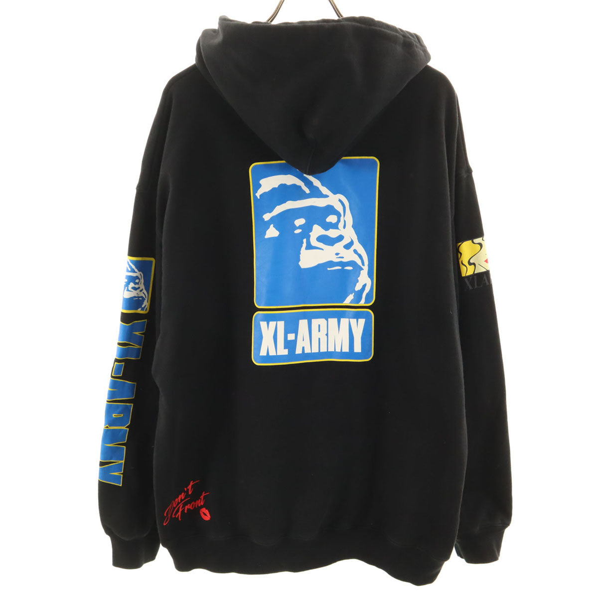 XLARGE エクストララージ バックロゴ XL-ARMY 長袖 スウェットパーカー L ブラック メンズ