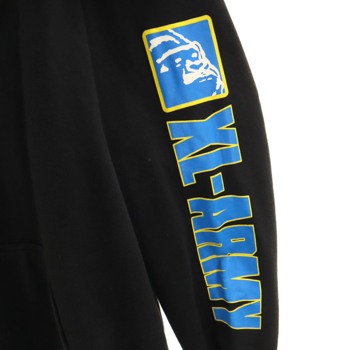 XLARGE エクストララージ バックロゴ XL-ARMY 長袖 スウェットパーカー L ブラック メンズ