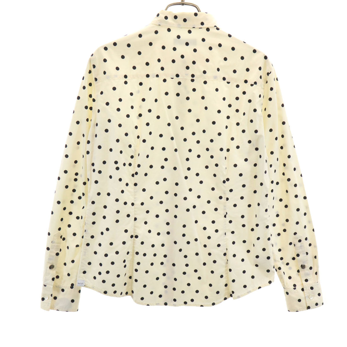 Paul Smith BLACK ポールスミス ブラック ドット柄 長袖 シャツ 42 生成り 水玉 レディース