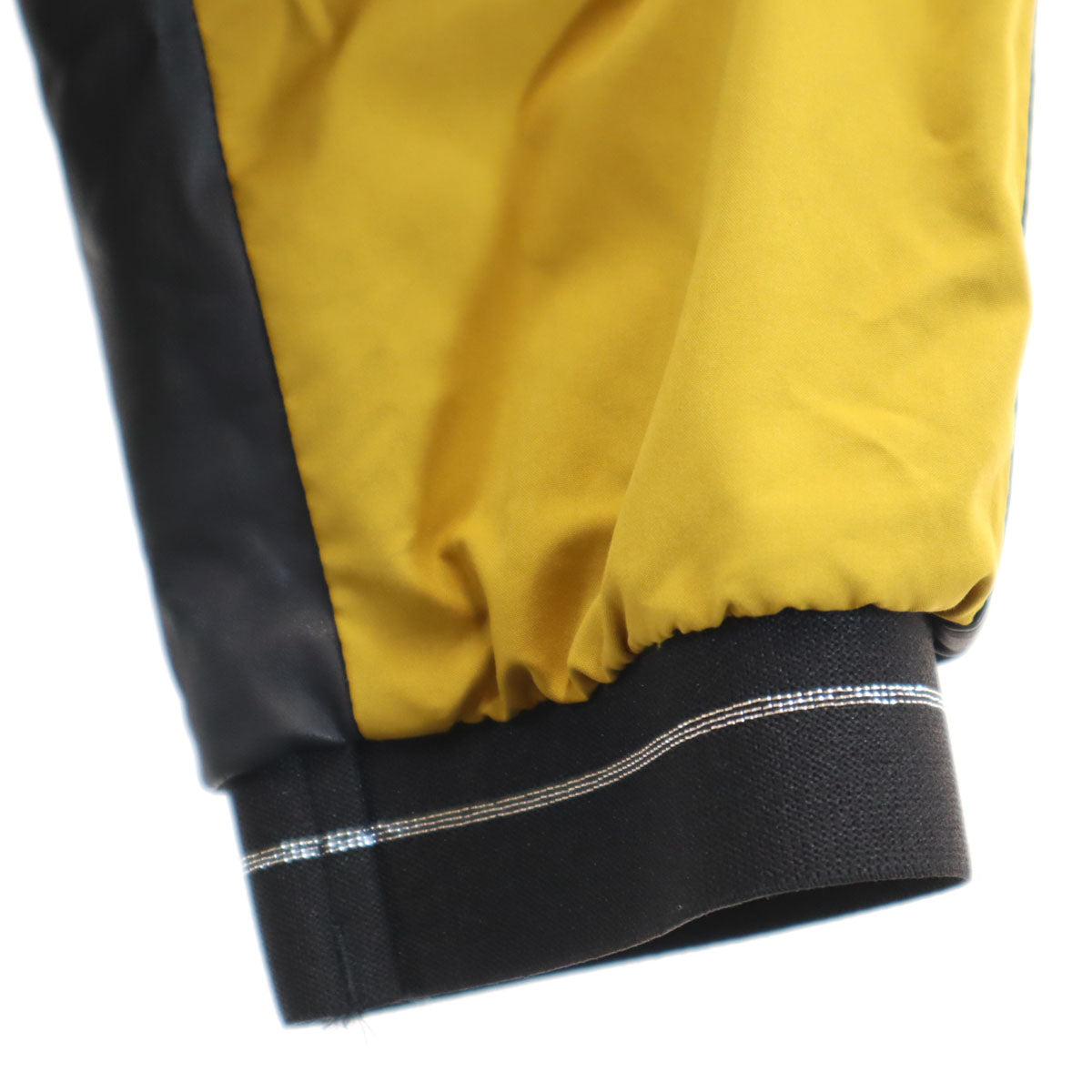 LANVIN SPORT ランバンスポール フェイクレザー切替 ブルゾン 42 マスタード メンズ