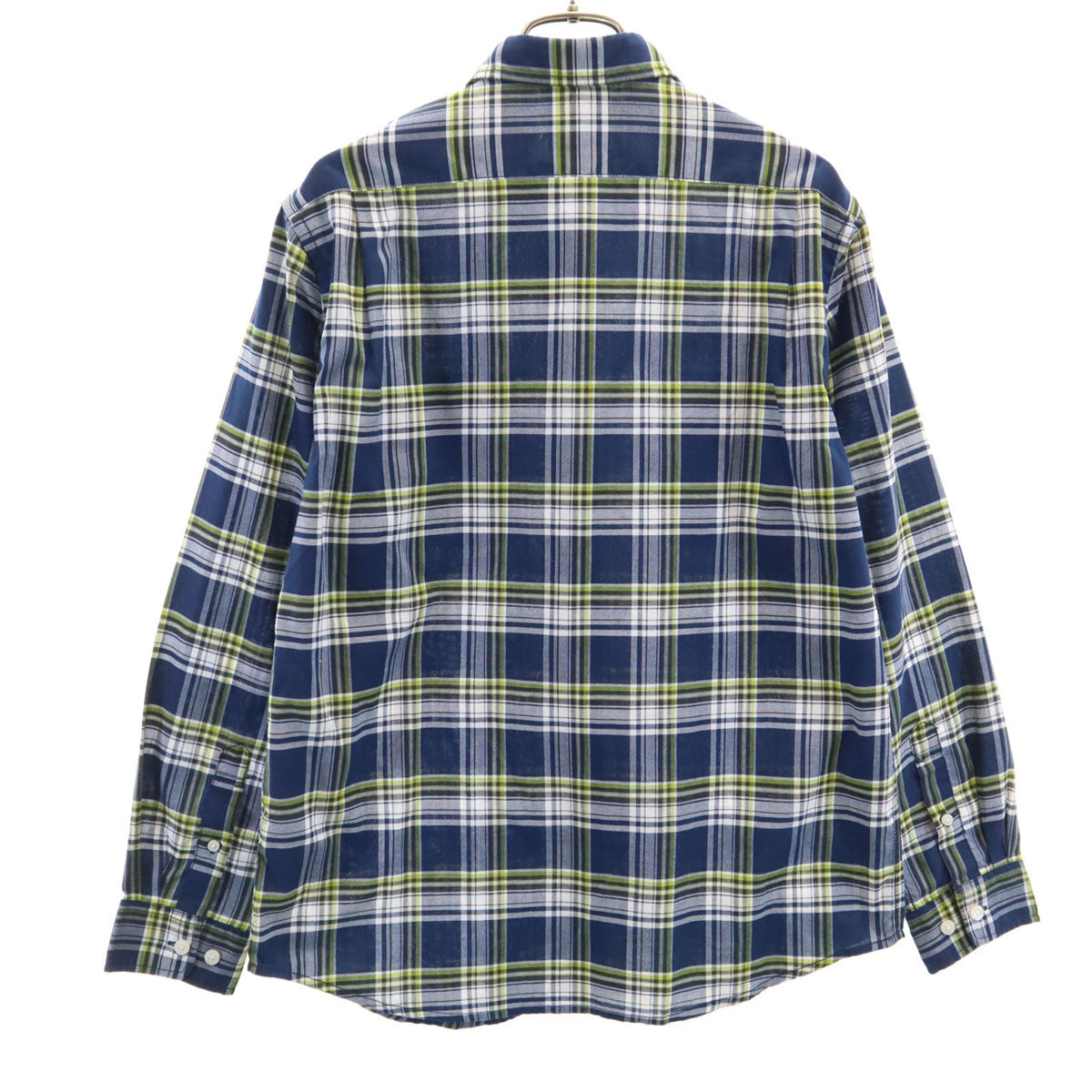 THE NORTH FACE ノースフェイス チェック柄 長袖 シャツ S ネイビー NR11606 アウトドア メンズ