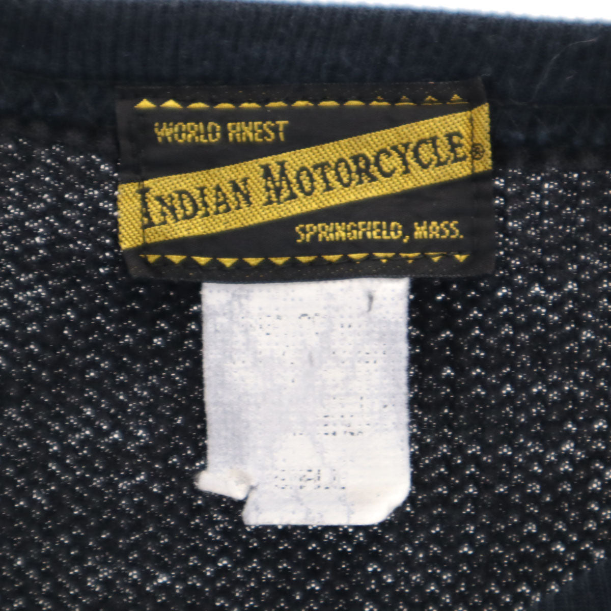 Indian Motorcycle インディアンモーターサイクル カナダ製 長袖 ワッフル Tシャツ ブラック 東洋エンタープライズ サーマル ロンT メンズ