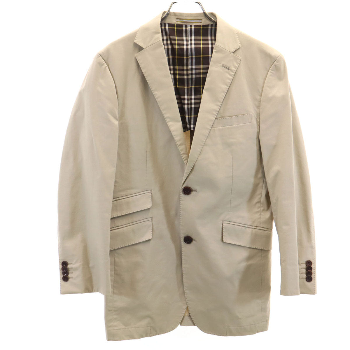 BURBERRY BLACK LABEL バーバリーブラックレーベル テーラードジャケット S ベージュ 三陽商会 メンズ