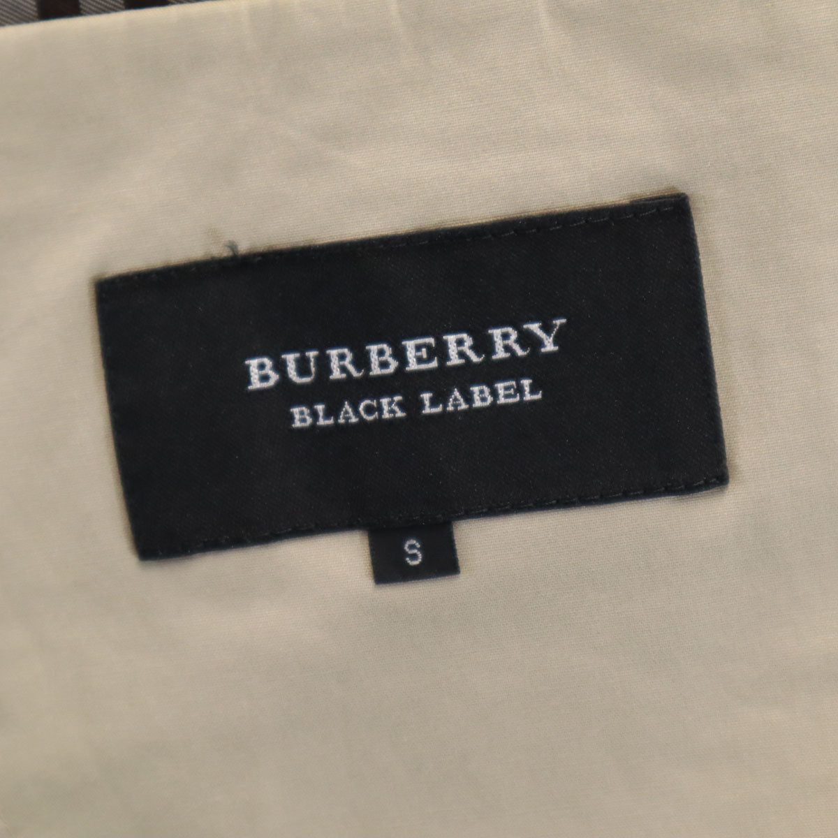 BURBERRY BLACK LABEL バーバリーブラックレーベル テーラードジャケット S ベージュ 三陽商会 メンズ