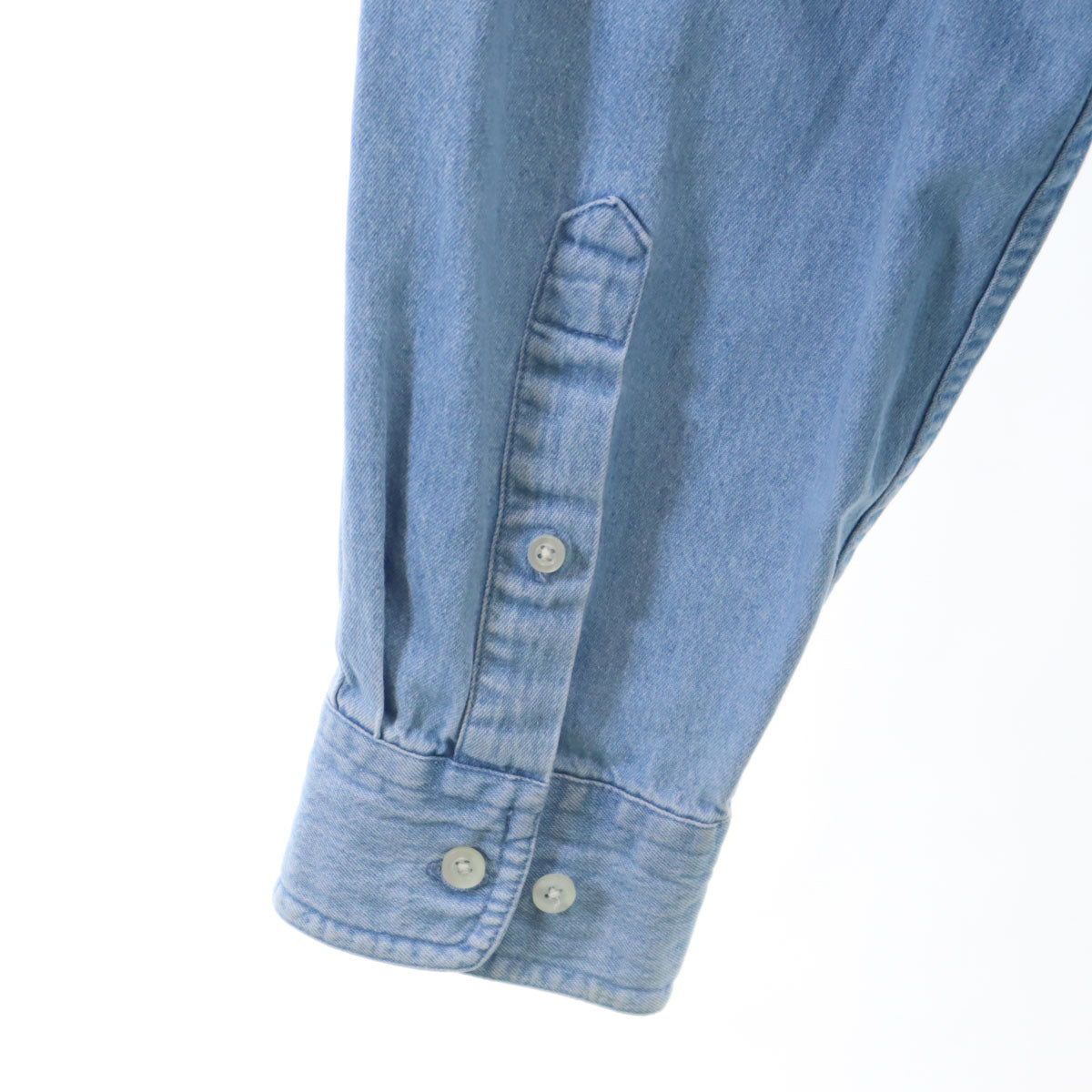 LOOPWHEELER ループウィラー 日本製 KICKING MULE WORK SHOP 長袖 スウェット x ダンガリーデニム トレーナー グレー 再構築 メンズ