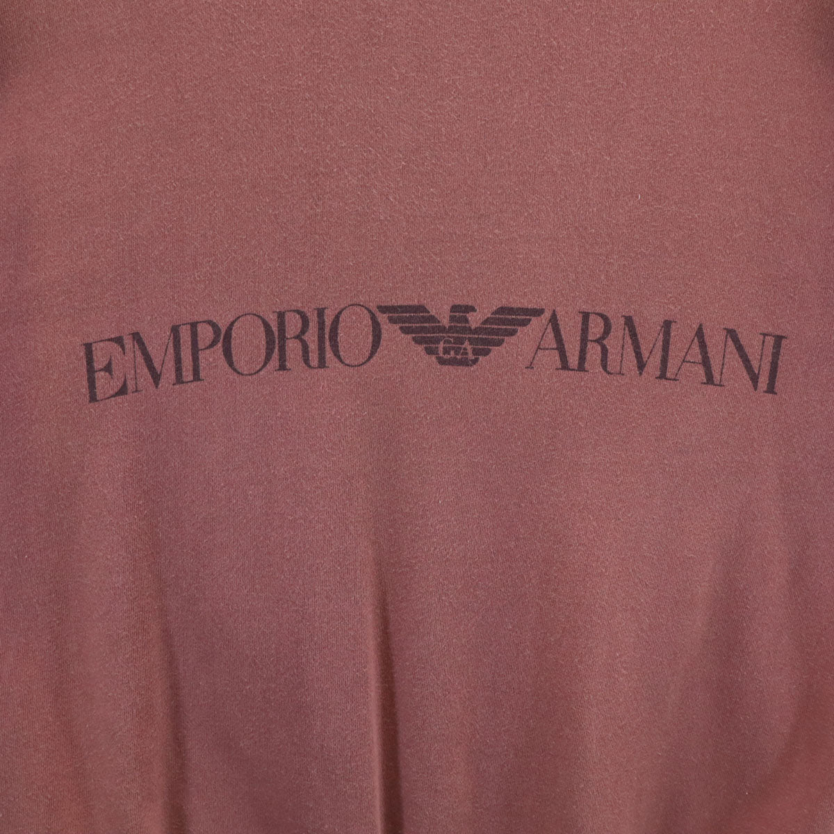 Emporio Armani エンポリオアルマーニ 90s イタリア製 オールド 長袖 スウェット トレーナー L ボルドー系 メンズ