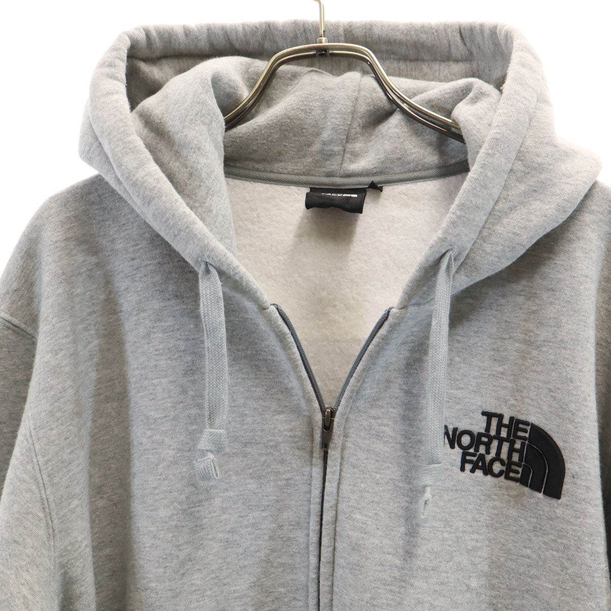 THE NORTH FACE ノースフェイス 長袖 スウェット ジップパーカー L グレー NT61901A アウトドア 裏起毛 メンズ