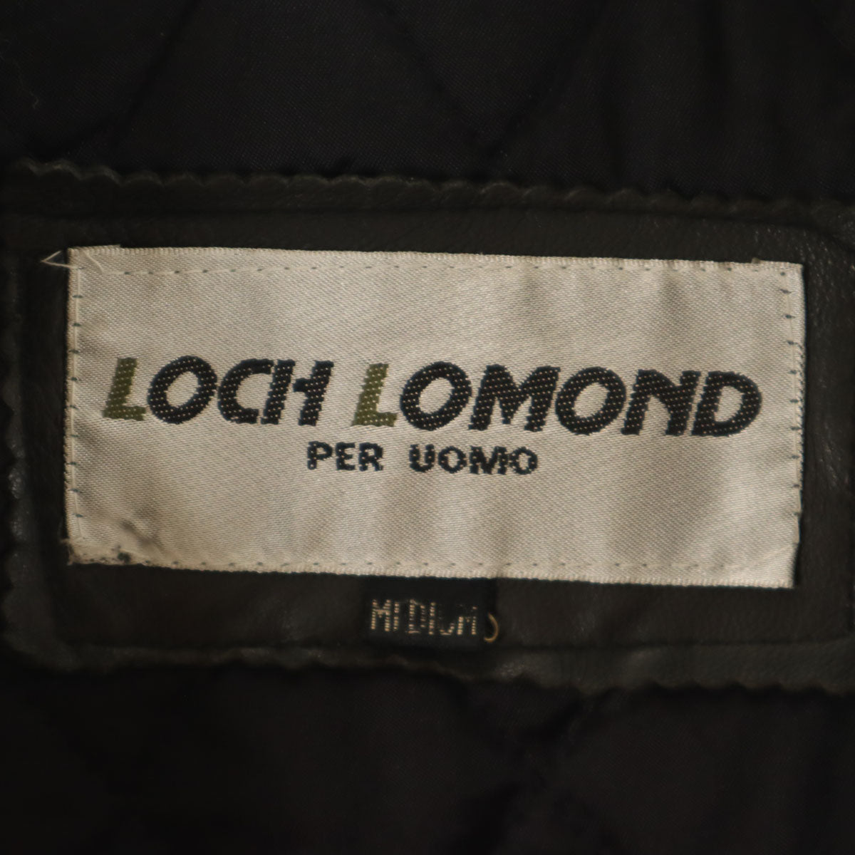 LOCH LOMOND ロッホローモンド レザージャケット M カーキ系 メンズ