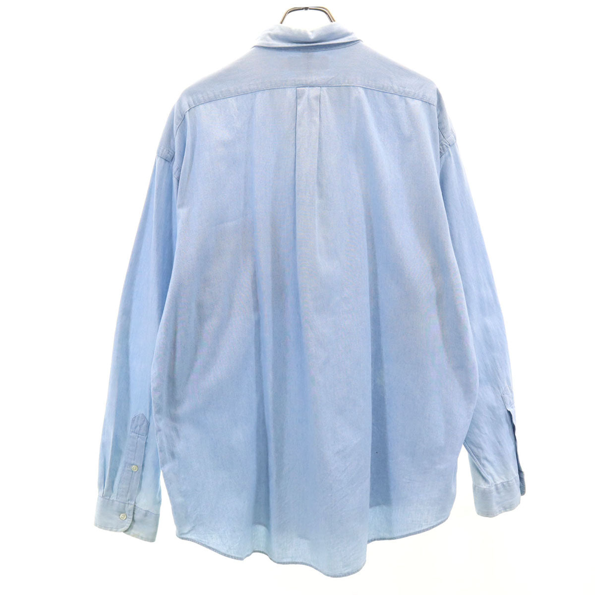 RALPH LAUREN ラルフローレン 90s オールド 長袖 コットンシャツ L ブルー BIG SHIRT メンズ