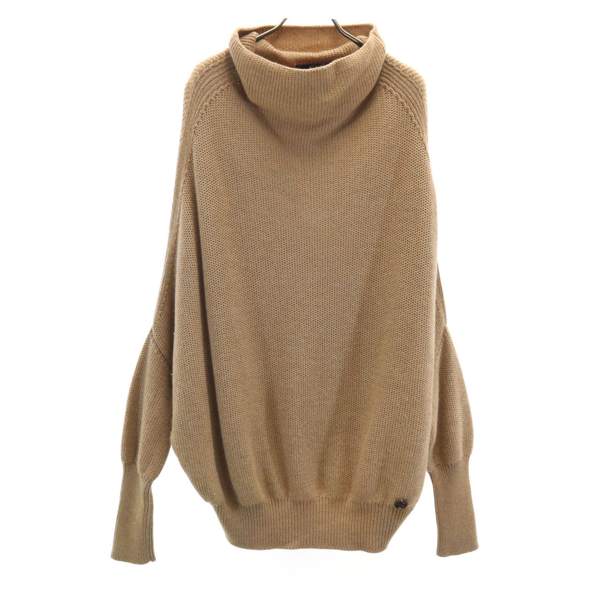 GUCCI グッチ イタリア製 ウールブレンド 長袖 モックネック セーター S ベージュ メンズ