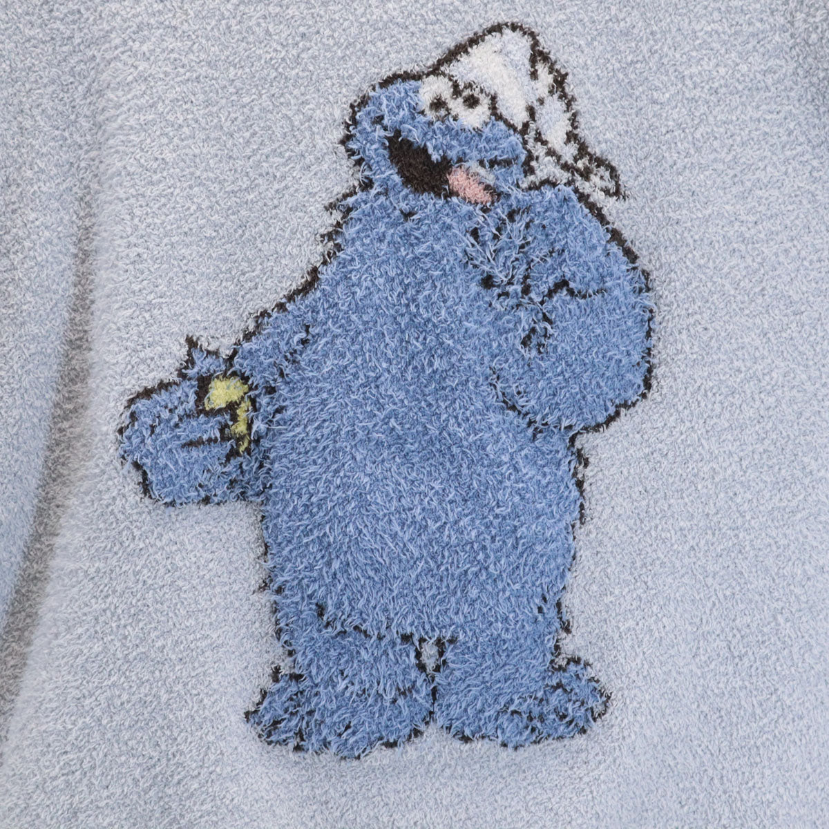 gelato pique ジェラートピケ SESAME STREET セサミストリート コラボ クッキーモンスター ルームウェア 上下 セットアップ F ブルーグレー レディース