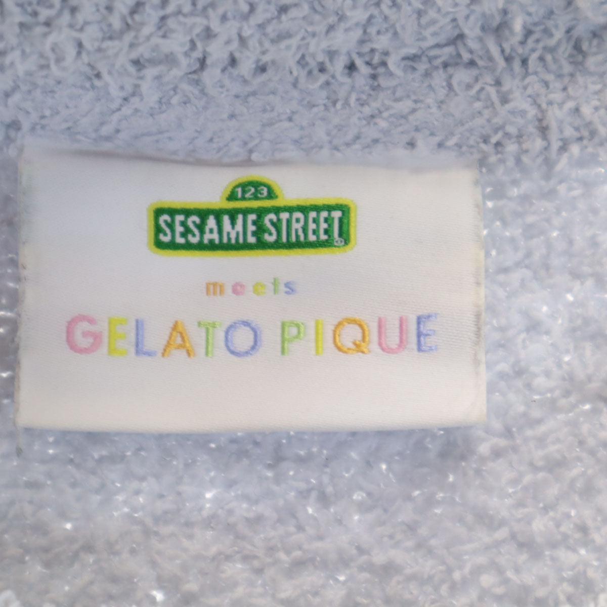 gelato pique ジェラートピケ SESAME STREET セサミストリート コラボ クッキーモンスター ルームウェア 上下 セットアップ F ブルーグレー レディース