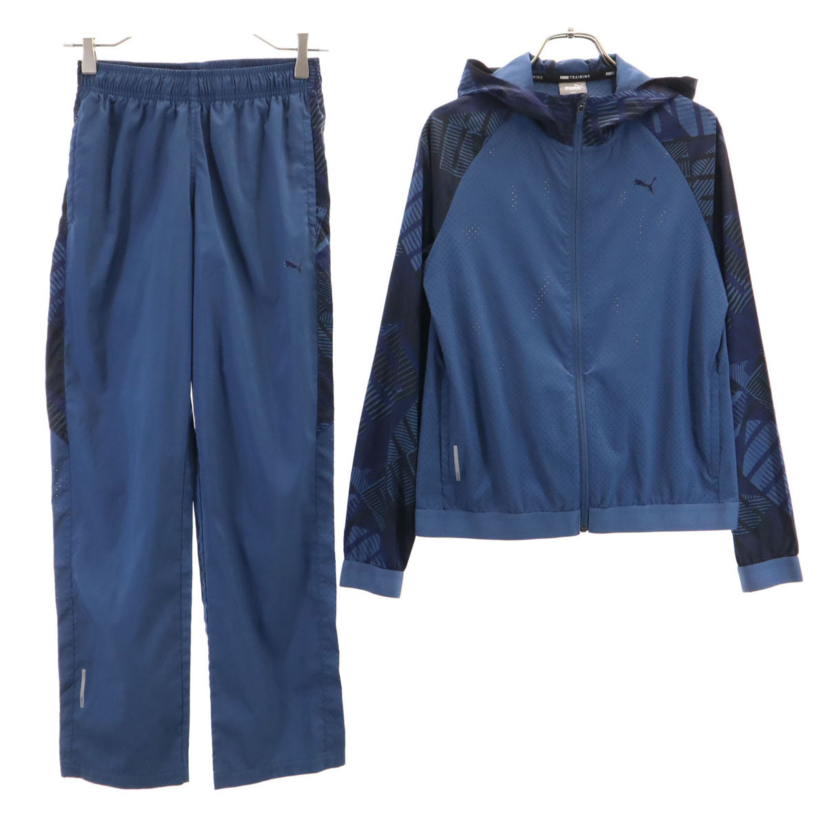 PUMA プーマ トレーニング ウインドブレーカー 上下 セットアップ S ブラック ジャケット レディース