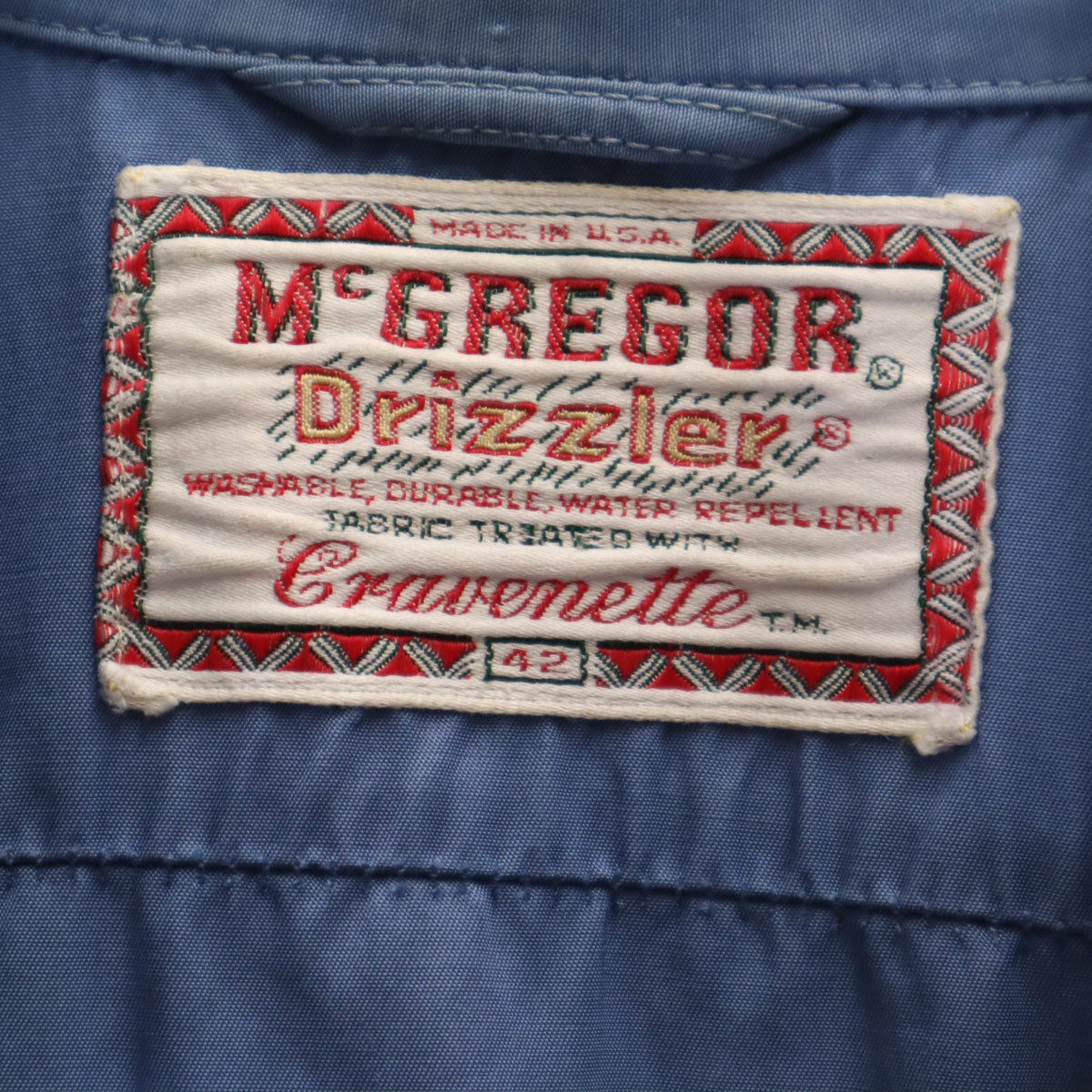 McGregor マックレガー 60s USA製 ヴィンテージ ドリズラー ジャケット 42 ブルー系 メンズ