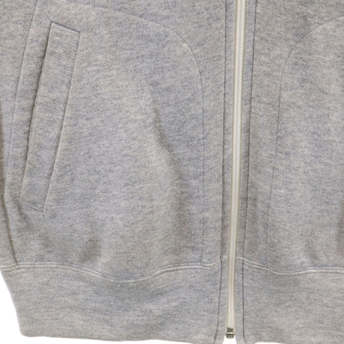PLAY COMME des GARCONS プレイコムデギャルソン 2024年 日本製 長袖 スウェット ジップパーカー L グレー メンズ