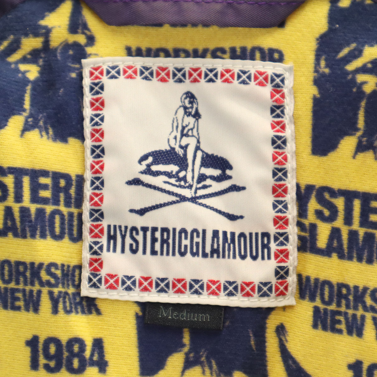 HYSTERIC GLAMOUR ヒステリックグラマー 日本製 シングルライダースジャケット M パープル メンズ