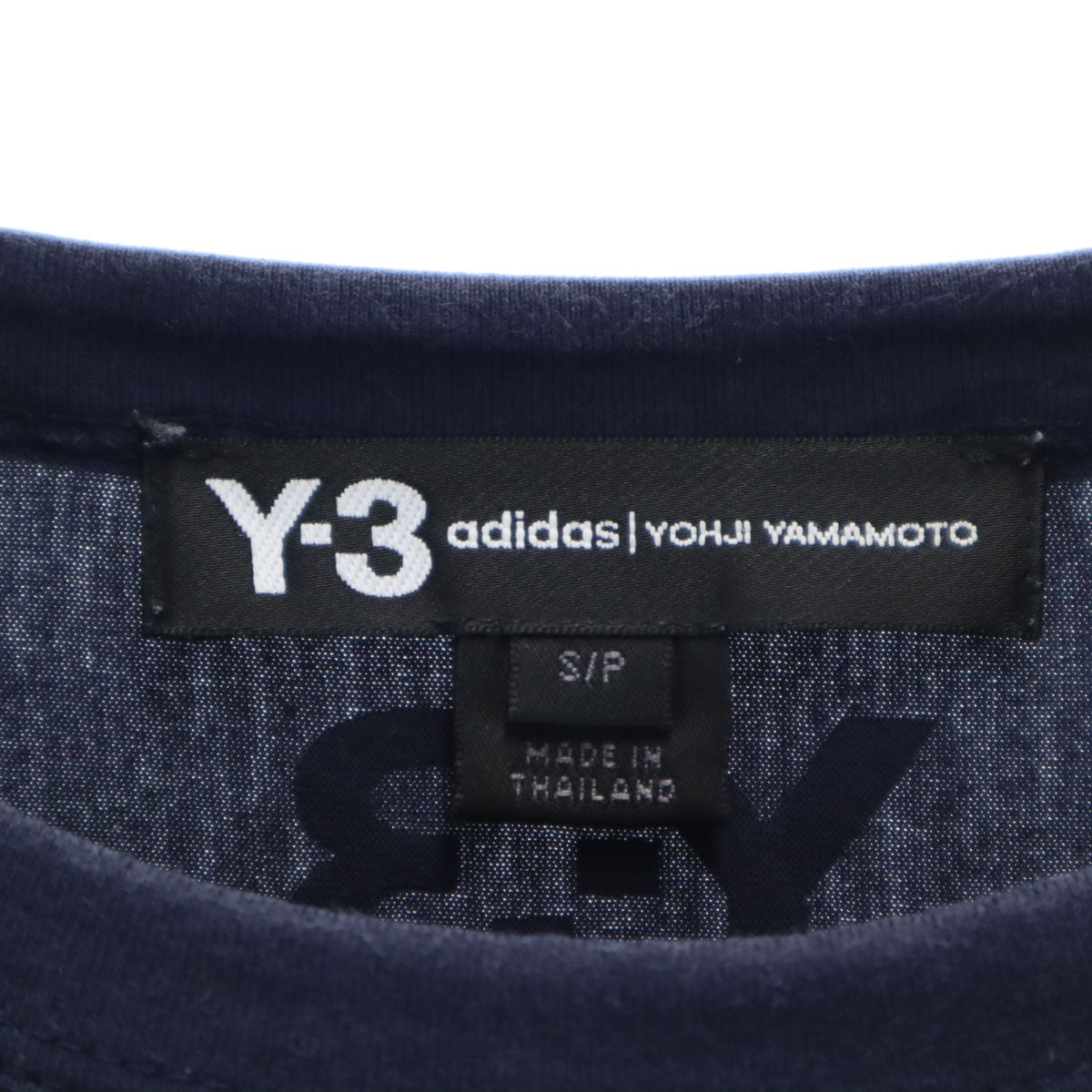 Y-3 ワイスリー 長袖 Tシャツ S ネイビー adidas×YOHJI YAMAMOTO メンズ