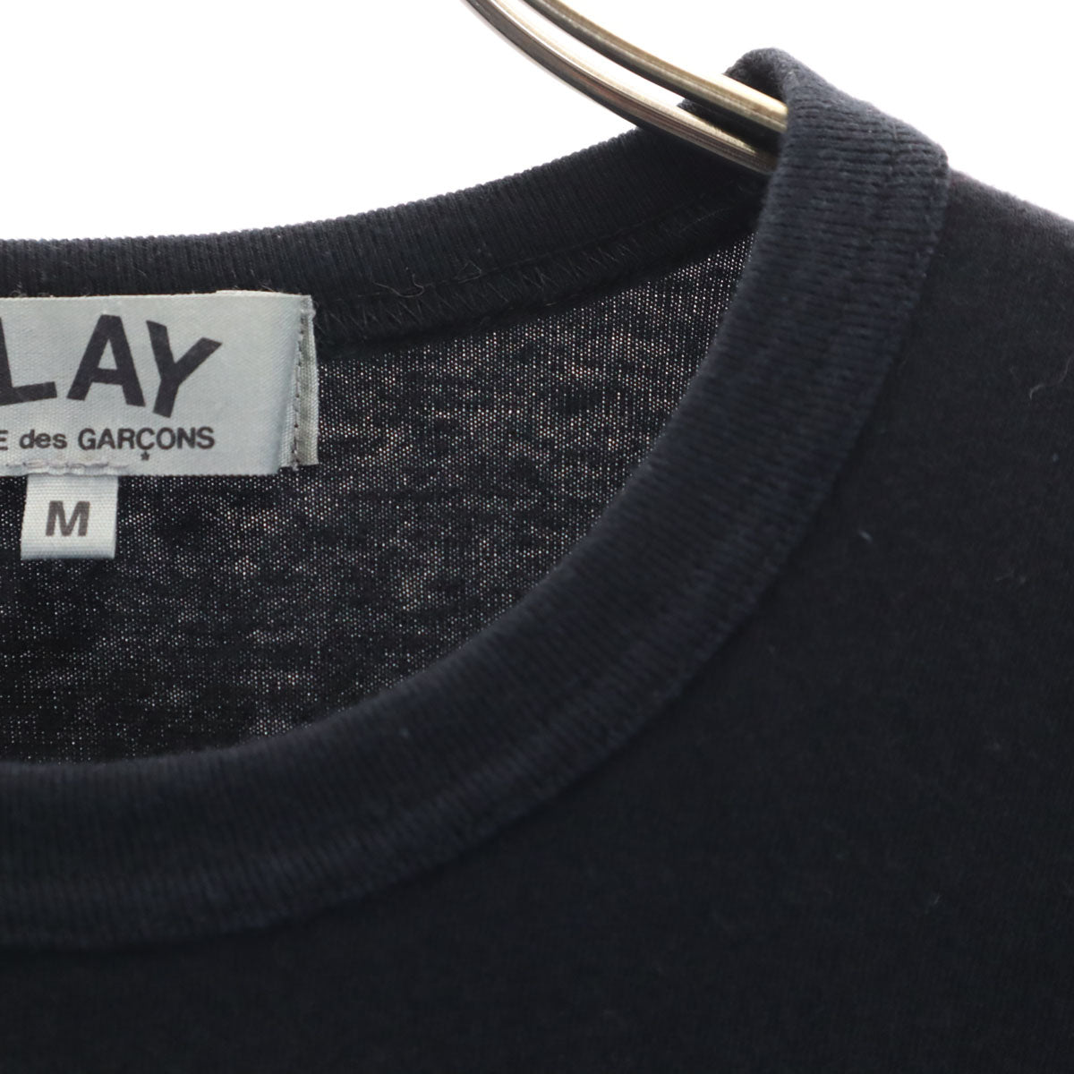 PLAY COMME des GARCONS プレイコムデギャルソン 2023年 日本製 長袖 Tシャツ M ブラック ロンT レディース