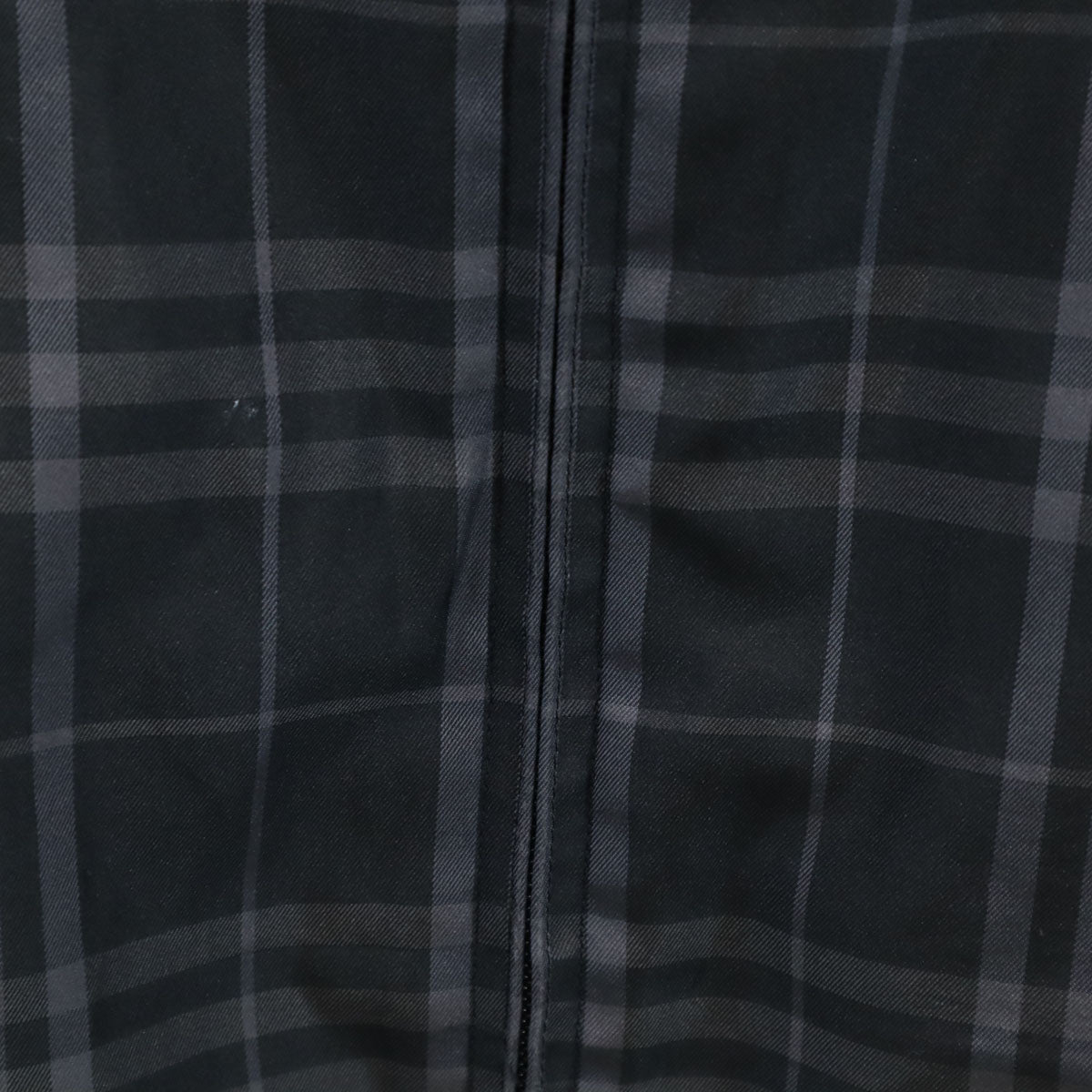 BURBERRY GOLF バーバリーゴルフ チェック柄 ジップアップ ベスト L ブラック メンズ