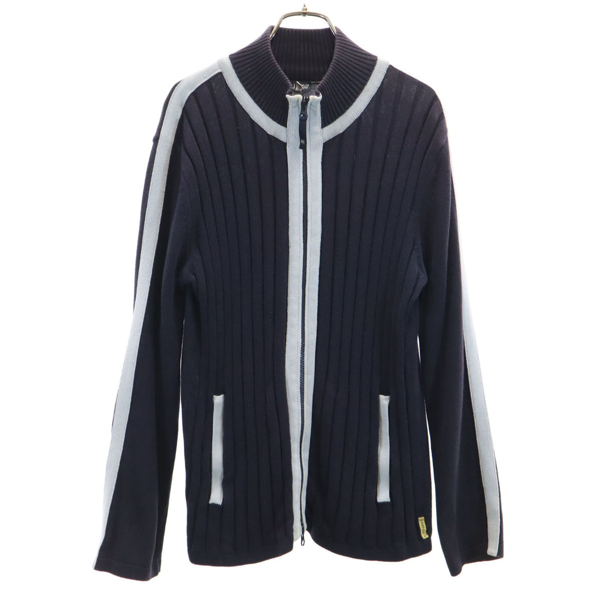 ARMANI JEANS アルマーニジーンズ ニットジャケット M ブラック系 メンズ