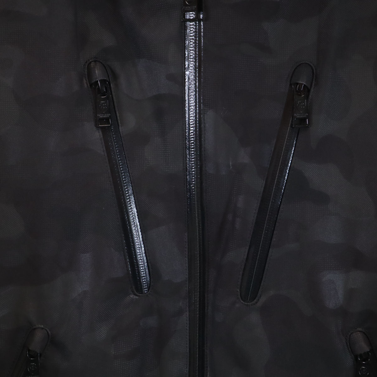 BLACK LABEL CRESTBRIDGE ブラックレーベルクレストブリッジ カモフラ柄 フードジャケット M ブラック 迷彩 メンズ