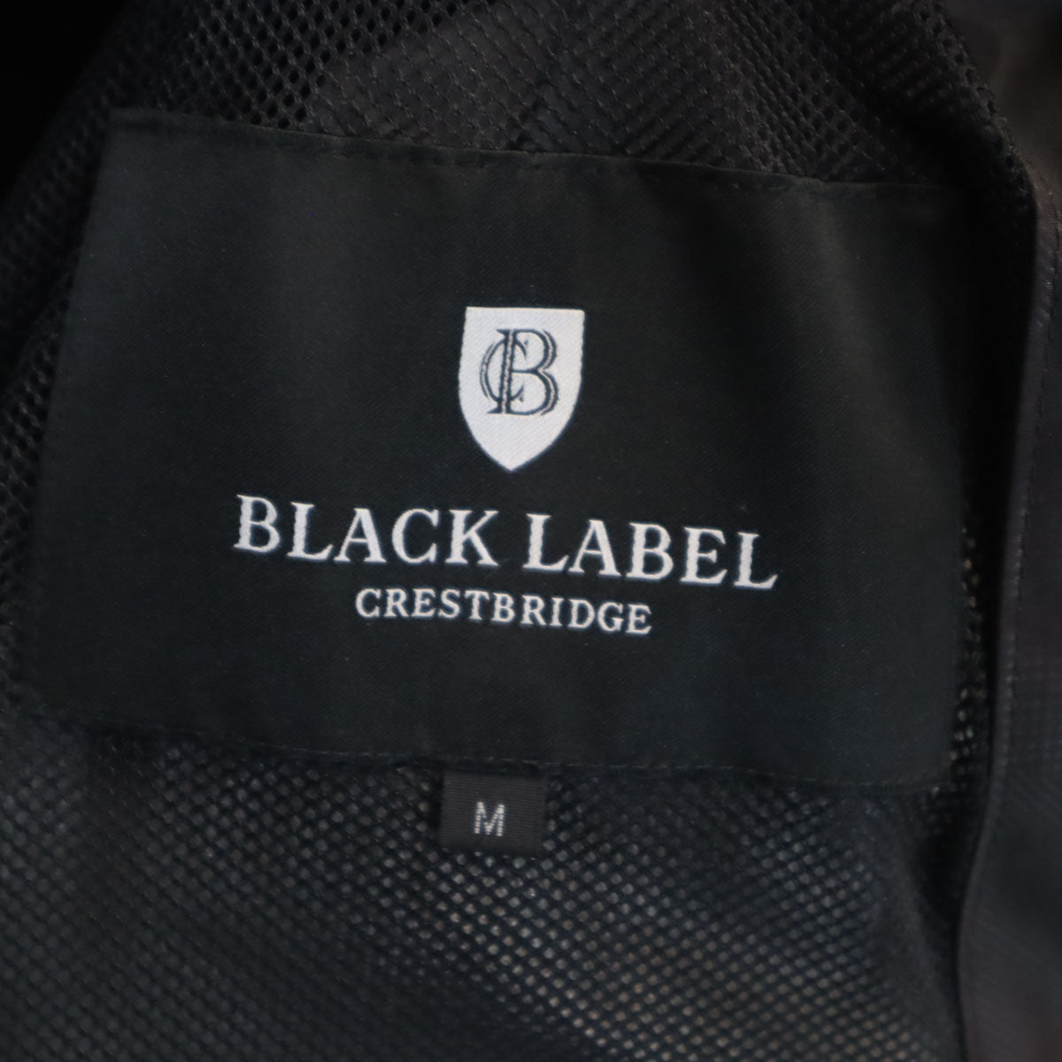 BLACK LABEL CRESTBRIDGE ブラックレーベルクレストブリッジ カモフラ柄 フードジャケット M ブラック 迷彩 メンズ