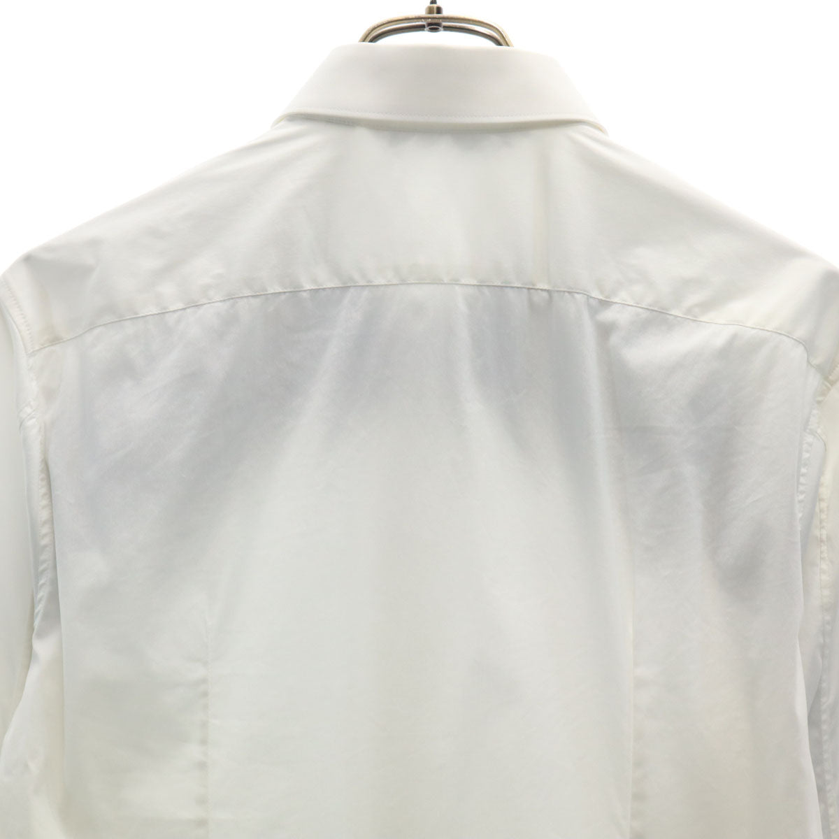 NEIL BARRETT ニールバレット イタリア製 長袖 コーデュロイ切り替え コットンシャツ M ホワイト メンズ