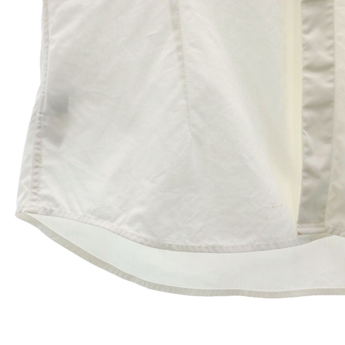 NEIL BARRETT ニールバレット イタリア製 長袖 コーデュロイ切り替え コットンシャツ M ホワイト メンズ