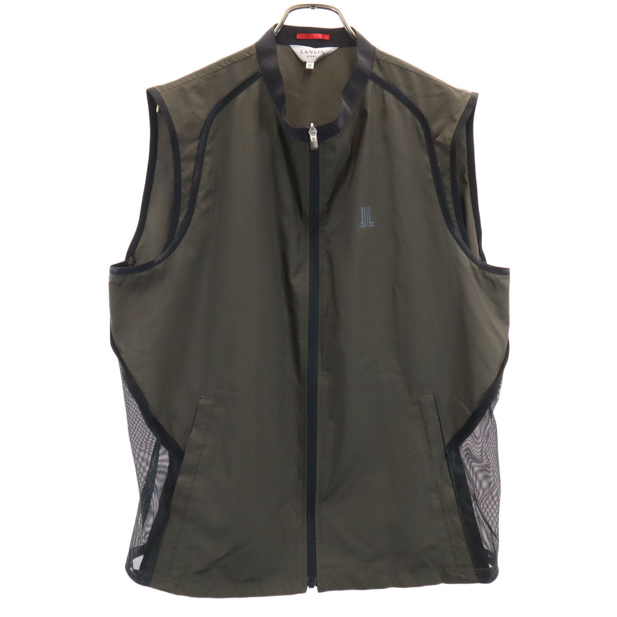 美品 LANVIN SPORT ランバンスポール ベスト 40 カーキ メンズ